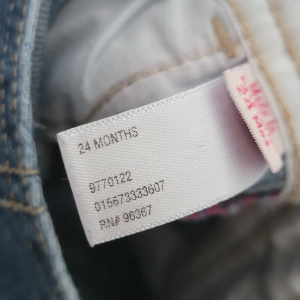 OshKosh B'gosh‎ Embroidered Overall Denim Jumper 24 months
